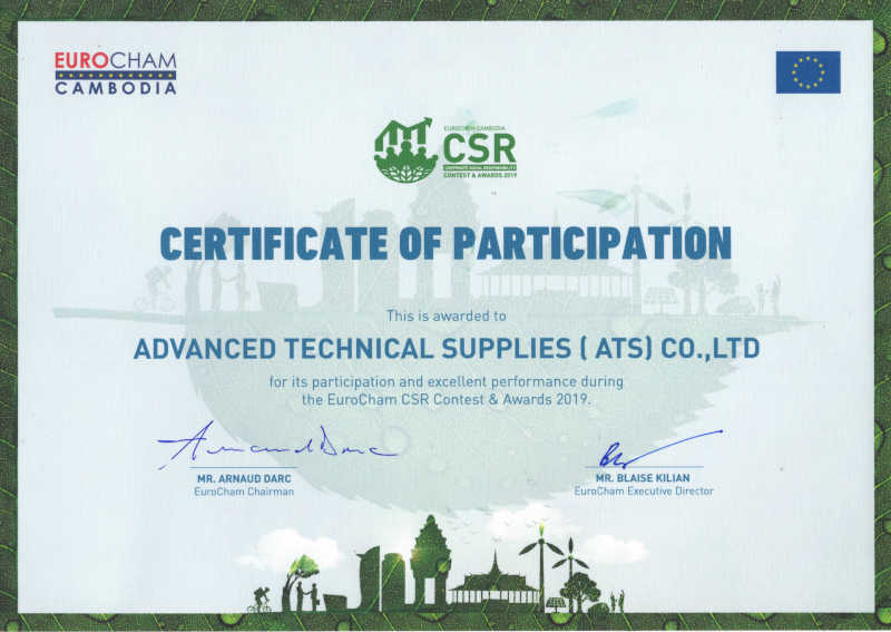 ATS was nominee in the CSR Eurocham Contest